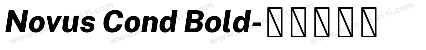 Novus Cond Bold字体转换